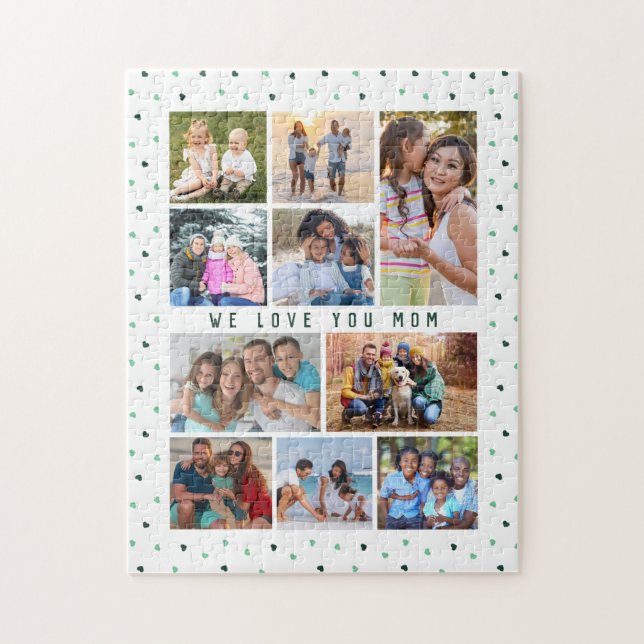 Wir Liebe Sie Mama 10 Foto Collage Moderne Liebe W (Vertikal)