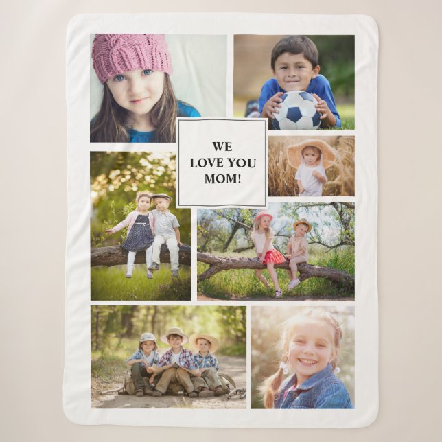 Wir Liebe Sie Mama 7 Foto Kinderfamilie Sherpadecke (Vorderseite)