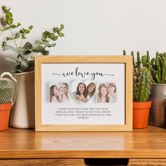 Wir Liebe Sie Mama Foto Collage Poster (Von Creator hochgeladen)