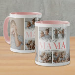 Wir Liebe Sie Mama FotoCollage Tasse<br><div class="desc">Eine Kaffeemaschine für Mütter mit einer 6-Foto-Collage-Vorlage für die Kinder, die Wörter "Wir Liebe du Mama" in einem niedlichen rosa Farbverlauf Schriftart, und die Kindernamen.</div>