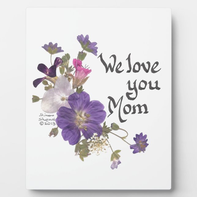 Wir Liebe Sie Mama Geschenke Fotoplatte (Vorderseite)