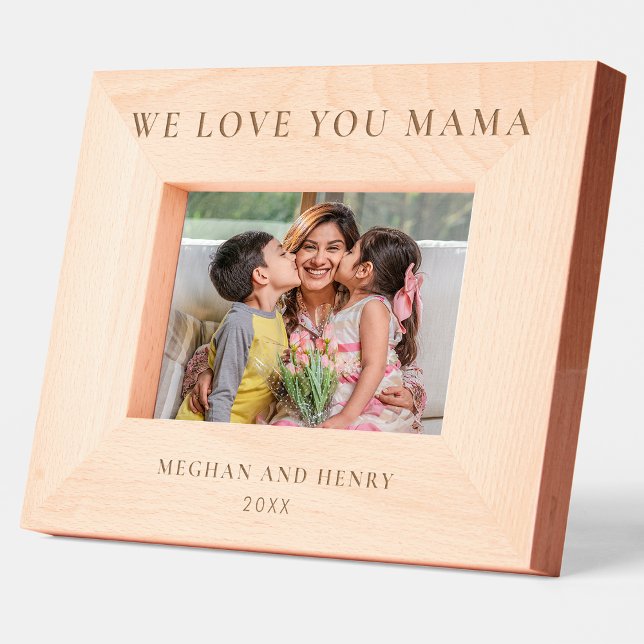 Wir Liebe Sie Mama Personalisiert Foto Frame Gesch Geätzte Rahmen (Von Creator hochgeladen)