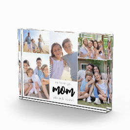 Wir Liebe Sie Mama Personalisierten Fotocollage Bl Fotoblock