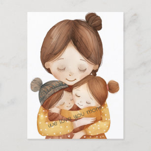 Wir Liebe Sie Mama Postkarte