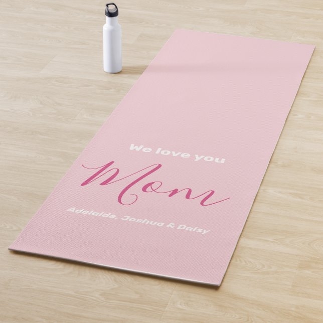 Wir Liebe Sie Mama Rosa Minimalistisch Yogamatte (Beispiel)