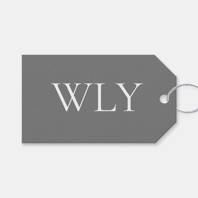"Wir Liebe Sie" Minimalistische Geschenkmarke Geschenkanhänger (Vorderseite (Horizontal))