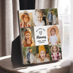 Wir Liebe Sie Mommy Family Moderne FotoCollage Fotoplatte