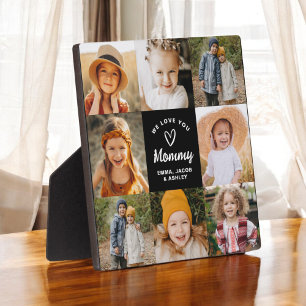 Wir Liebe Sie Mommy Family Moderne FotoCollage Fotoplatte