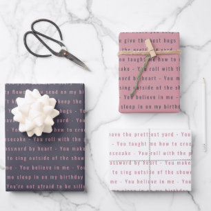 Wir Liebe Sie Nachrichten 40. Geburtstag Geschenkpapier Set