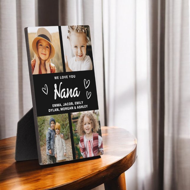 Wir Liebe Sie Nana Familie Moderne FotoCollage Fotoplatte (Von Creator hochgeladen)