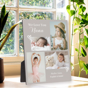 Wir Liebe Sie Nana Grandkids Foto Collage Fotoplatte