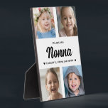 Wir Liebe Sie Nonna Familie halten Foto Collage Fotoplatte<br><div class="desc">Erstellen Sie mit Ihren Lieblingsfamilienfotos ein besonderes Geschenk. Diese moderne Foto-Collage enthält 4 wertvolle Bilder ihrer Enkel. Der gesamte Text ist bearbeitbar. Ja,  es ist das perfekte Geschenk für den Muttertag,  aber jede Großmutter würde das auch an ihrem Geburtstag oder als Weihnachtsgeschenk erhalten.</div>
