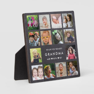 Wir Liebe Sie Oma 14 Foto Collage Chalkboard Fotoplatte
