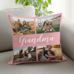 Wir Liebe Sie Oma 4 FotoCollage Kissen<br><div class="desc">Sagen wir, wir haben Sie in dieser Urlaubssaison mit einem personalisierten Weihnachtsgeschenkkissen mit 4 Ihrer Lieblings-Fotos und Enkel-Namen und ... Alle Texte in diesem Design können bearbeitet werden, sodass Sie Ihre eigene Nachricht oder Ihren eigenen Text hinzufügen können. Erhältlich in verschiedenen Farben, Stilen und Produkten.</div>