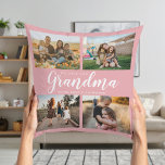 Wir Liebe Sie Oma 4 FotoCollage Kissen<br><div class="desc">Sagen wir, wir haben Sie in dieser Urlaubssaison mit einem personalisierten Weihnachtsgeschenkkissen mit 4 Ihrer Lieblings-Fotos und Enkel-Namen und ... Alle Texte in diesem Design können bearbeitet werden, sodass Sie Ihre eigene Nachricht oder Ihren eigenen Text hinzufügen können. Erhältlich in verschiedenen Farben, Stilen und Produkten.</div>