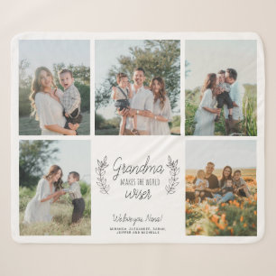 Wir Liebe Sie Oma 5 Foto Collage personalisiert Sherpadecke