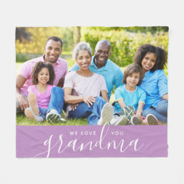 Wir Liebe Sie Oma Custom Foto Muttertagsgeschenk Fleecedecke