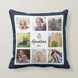 Wir Liebe Sie Oma Custom Kissen mit 8 Fotos 