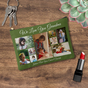 Wir Liebe Sie Oma Custom Olive Green 9 Foto Zubehörtasche