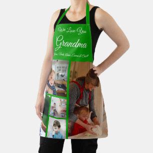 Wir Liebe Sie Oma Elegant Green 5 Foto Schürze