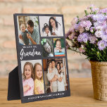 Wir Liebe Sie Oma Grandkids 6 Foto Chalkboard Fotoplatte<br><div class="desc">Das individuelle Foto-Plakatgeschenk für Großmutter,  personalisiert mit Enkeln,  Fotos und Namen. Es ist ein besonderes,  unvergessliches und einzigartiges Geschenk für Feiertage,  Geburtstag,  Großeltern,  Mütter,  Tag und Weihnachten.</div>