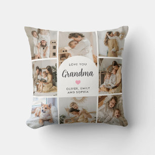 Wir Liebe Sie Oma Nana 8 Foto Collage Arch Kissen