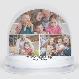 Wir Liebe Sie Oma & Opa-4 Foto Personalisiert Schneekugeln