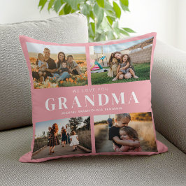 Wir Liebe Sie Oma Personalisiert 4 FotoCollage Kissen