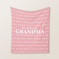 Wir Liebe Sie Oma Personalisiert Kids Namen