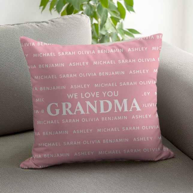 Wir Liebe Sie Oma Personalisiert Kids Namen Kissen (Von Creator hochgeladen)