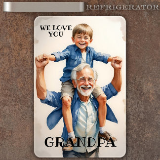 Wir Liebe Sie Opa Foto Flexi Magnet