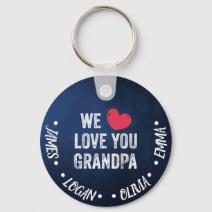 Wir Liebe Sie Opa, Individuelle Name Schlüsselanhänger