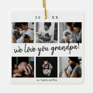 Wir Liebe Sie Opa Modern 6 Foto Großvater Keramikornament