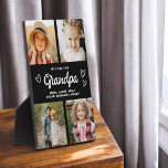 Wir Liebe Sie Opa Modernes FotoCollage Fotoplatte<br><div class="desc">Die Opa We Liebe You Heart Modern Foto Collage Plaque ist ein berührendes und personalisiertes Geschenk, das Ihre Liebe für Ihren Großvater zeigt. Diese hübsch gestaltete Gedenktafel besticht durch eine herzförmige Collage aus Foto, mit der Sie Ihre Lieblingsfamilienfotos in einem modernen und stilvollen Layout hinzufügen können. Die herzliche "Wir Liebe...</div>