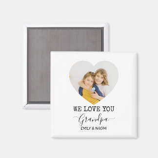 Wir Liebe Sie Opa | Personalisiert Magnet