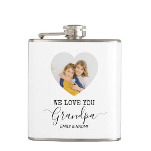 Wir Liebe Sie Opa   Personalisierter Flasche Flachmann
