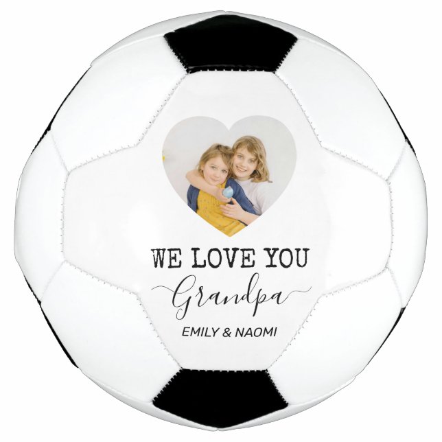 Wir Liebe Sie Opa | Personalisierter Fußballball Fußball (Vorderseite)