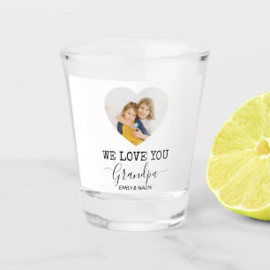 Wir Liebe Sie Opa   Personalisiertes Schiebeglas Schnapsglas
