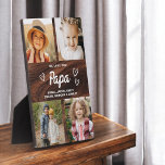 Wir Liebe Sie Papa Family Wood FotoCollage Fotoplatte<br><div class="desc">Die Papa We Liebe You Heart Modern Foto Collage Plaque ist ein berührendes und personalisiertes Geschenk, das Ihre Liebe für Ihren Großvater zeigt. Diese hübsch gestaltete Gedenktafel besticht durch eine herzförmige Collage aus Foto, mit der Sie Ihre Lieblingsfamilienfotos in einem modernen und stilvollen Layout hinzufügen können. Die herzliche "Wir Liebe...</div>