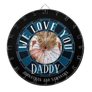 Wir Liebe Sie Papa Foto Dartscheibe
