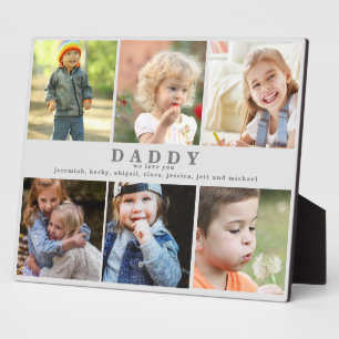 Wir Liebe Sie Papa nennt FotoCollage Fotoplatte