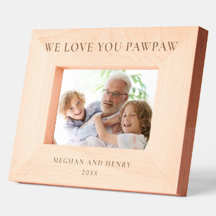 Wir Liebe Sie PawPaw Personalisierten Foto Rahmen 