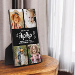 Wir Liebe Sie PopPop Opa FotoCollage Fotoplatte<br><div class="desc">Die PopPop We Liebe You Heart Modern Foto Collage Plaque ist ein berührendes und personalisiertes Geschenk, das Ihre Liebe für Ihren Großvater präsentiert. Diese hübsch gestaltete Gedenktafel besticht durch eine herzförmige Collage aus Foto, mit der Sie Ihre Lieblingsfamilienfotos in einem modernen und stilvollen Layout hinzufügen können. Die herzliche Nachricht "Wir...</div>