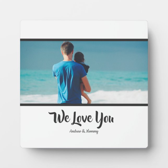 Wir Liebe Sie Vater, Custom Foto Vatertag Rahmen (Vorderseite)