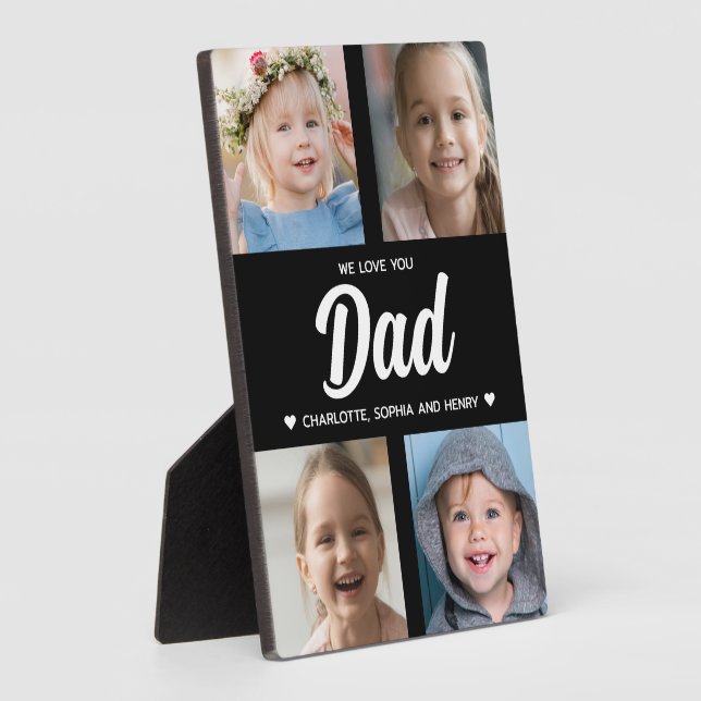 Wir Liebe Sie Vater Familie halten Foto Collage Fotoplatte (Seite)