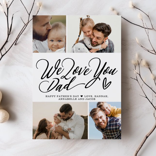 Wir Liebe Sie Vater Foto Collage Vatertag (Von Creator hochgeladen)