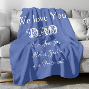 Wir Liebe Sie Vater Skriptkids Namen Einfach Niedl Fleecedecke