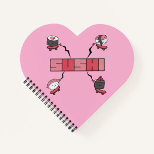 Wir Liebe Sushi - Sushi Liebe - ASL ILY Obsession Notizbuch