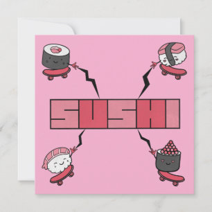 Wir Liebe Sushi - Sushi Liebe - ASL ILY Obsession Save The Date