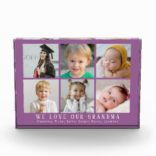 Wir Liebe unser Oma |Grandkids Foto Collage Mauve